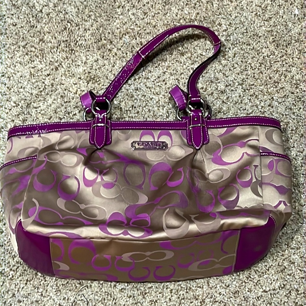 Purple Coach Purse